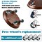 3 Packs Metal Plant Caddy with Wheels 13" Rolling Plant Stand Heavy Duty Plan